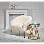 Fotoliu HOUSTON OCN-37622, crem/auriu