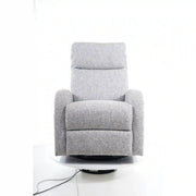 Fotoliu recliner DETROIT OCN-39690, gri/alb/negru