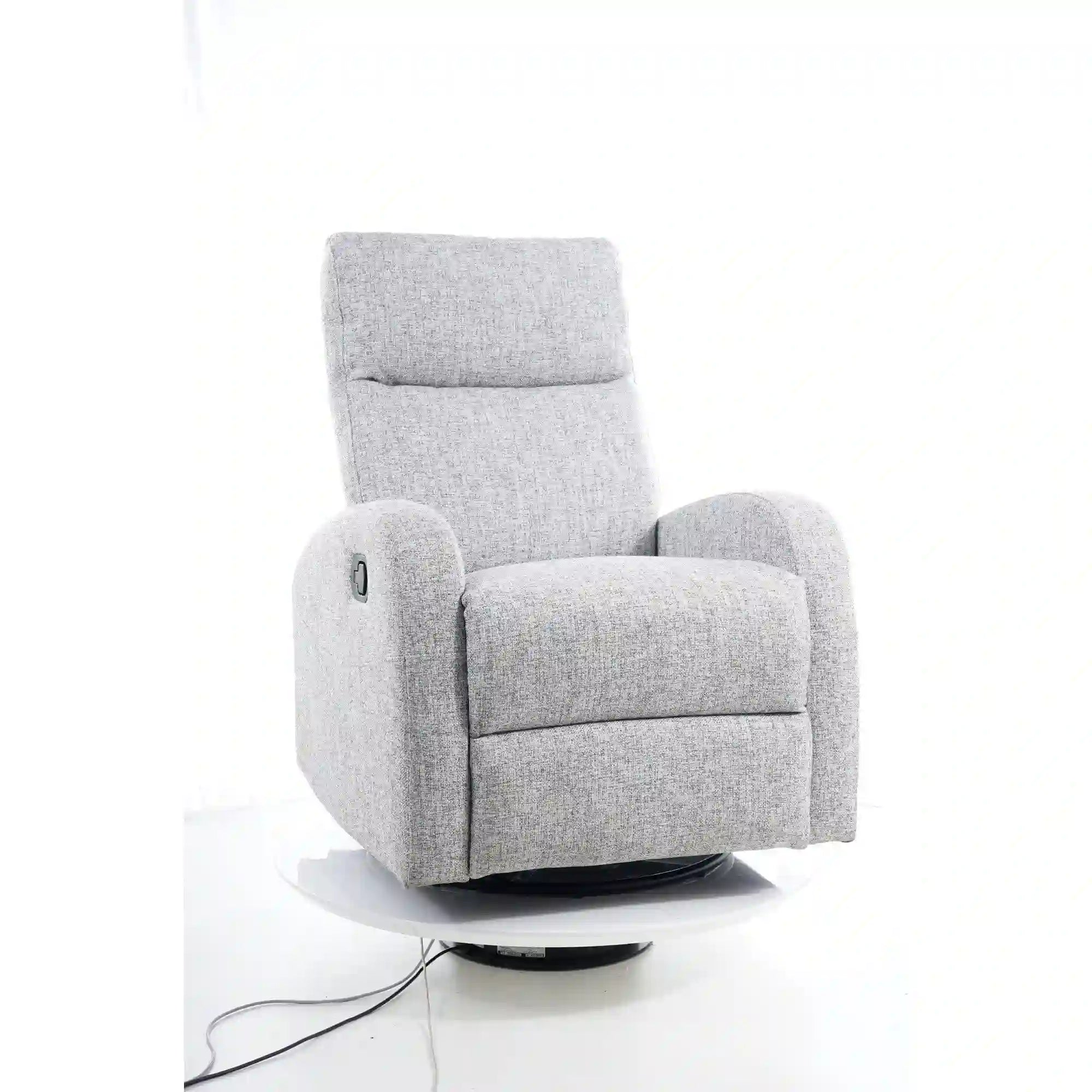 Fotoliu recliner DETROIT OCN-39690, gri/alb/negru