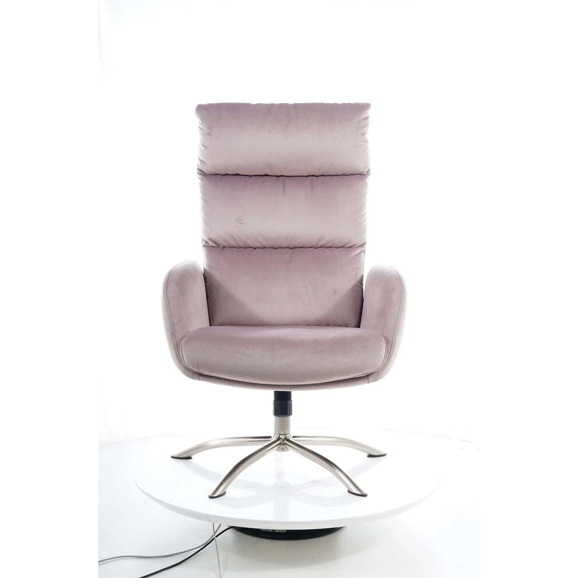 Fotoliu recliner DETROIT OCN-39756, roz antic/crom