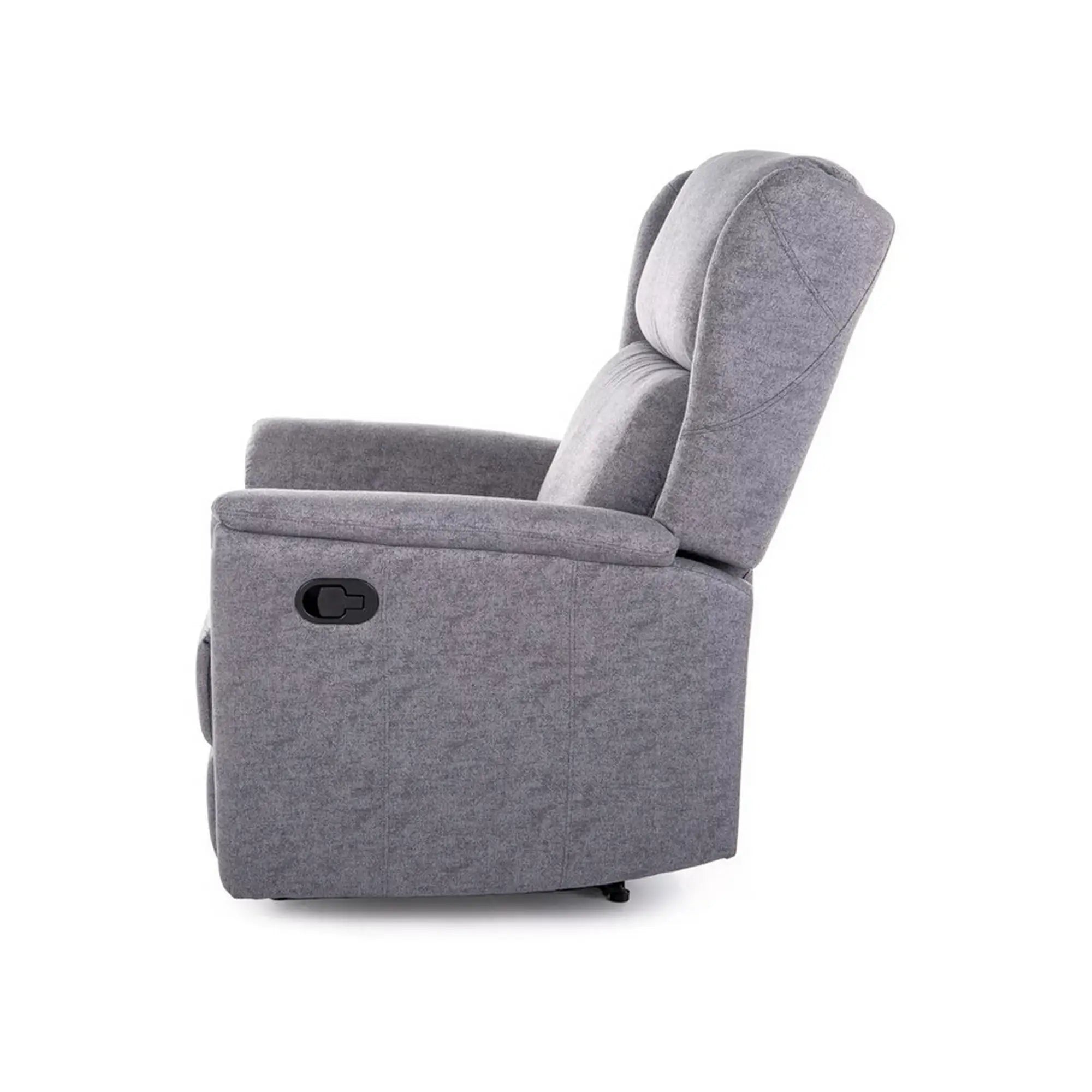 Fotoliu recliner DETROIT OCN-39767, gri/negru
