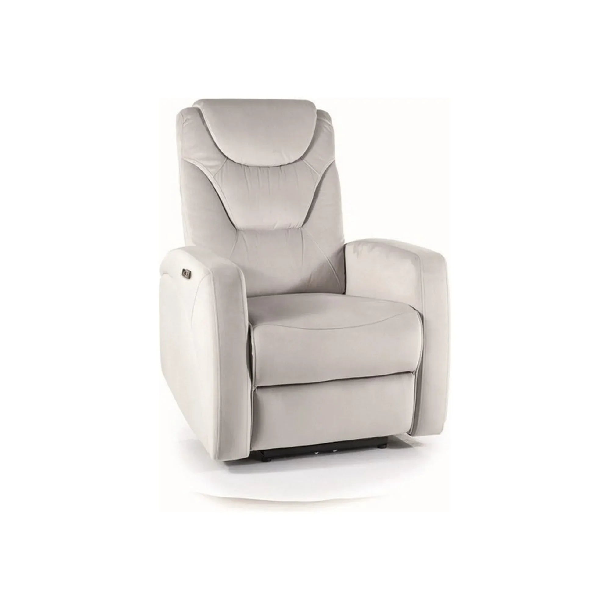 Fotoliu recliner DETROIT OCN-39861, gri deschis/negru