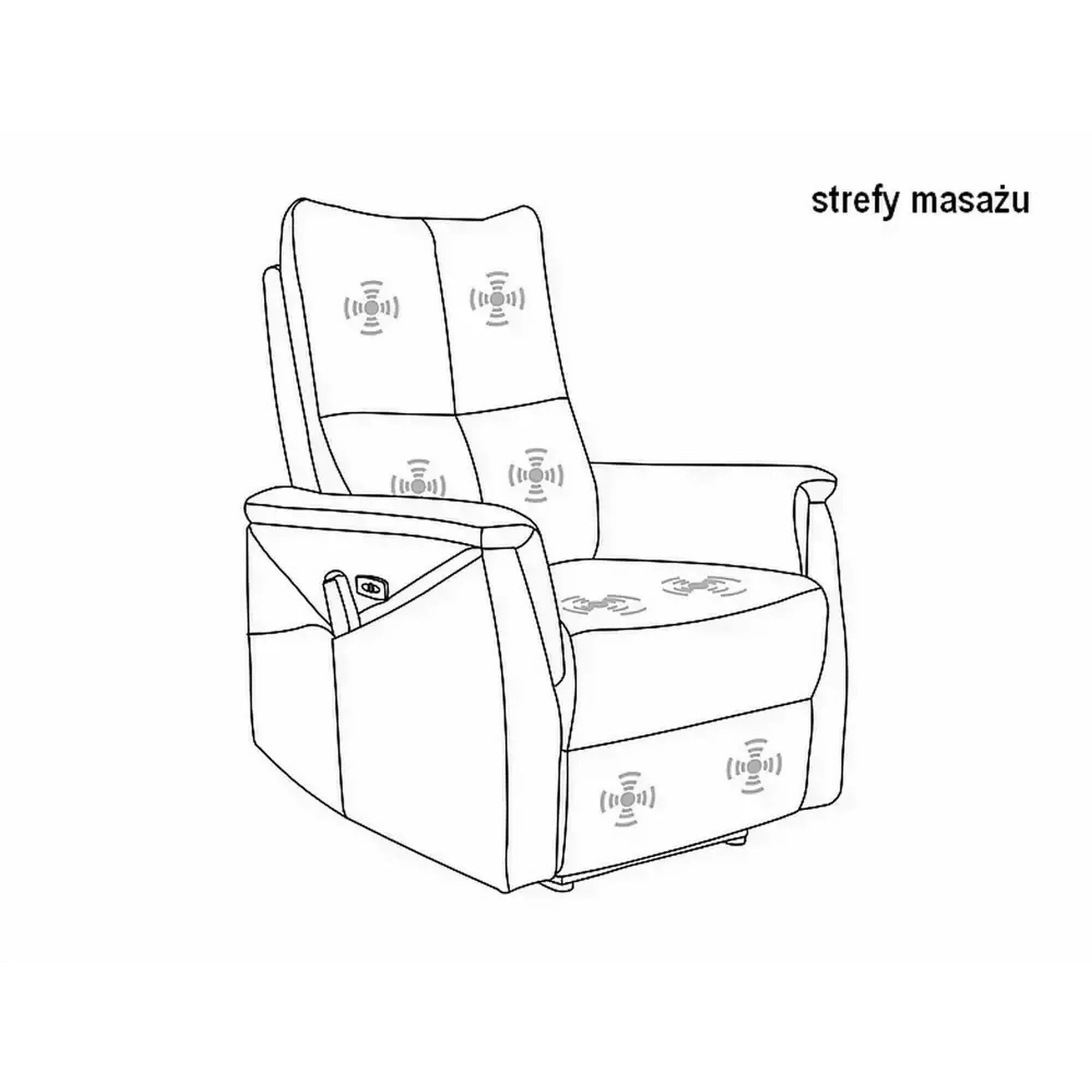 Fotoliu recliner DETROIT OCN-39874, bej