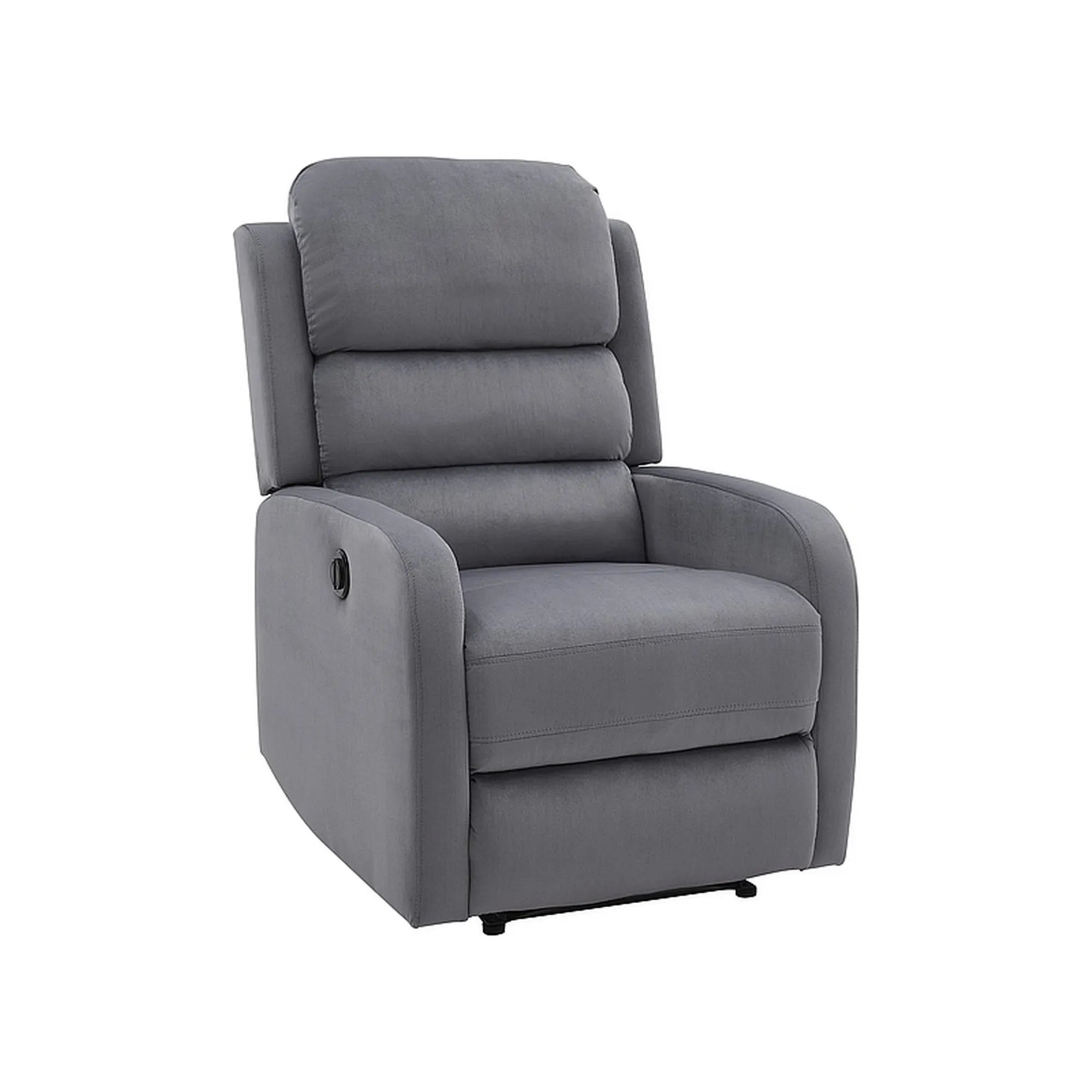 Fotoliu recliner DETROIT OCN-39893, gri/negru