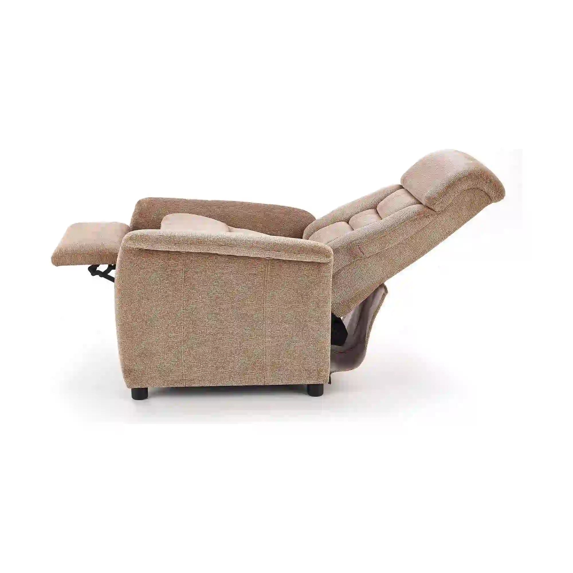 Fotoliu recliner HOUSTON OCN-37670, bej/negru