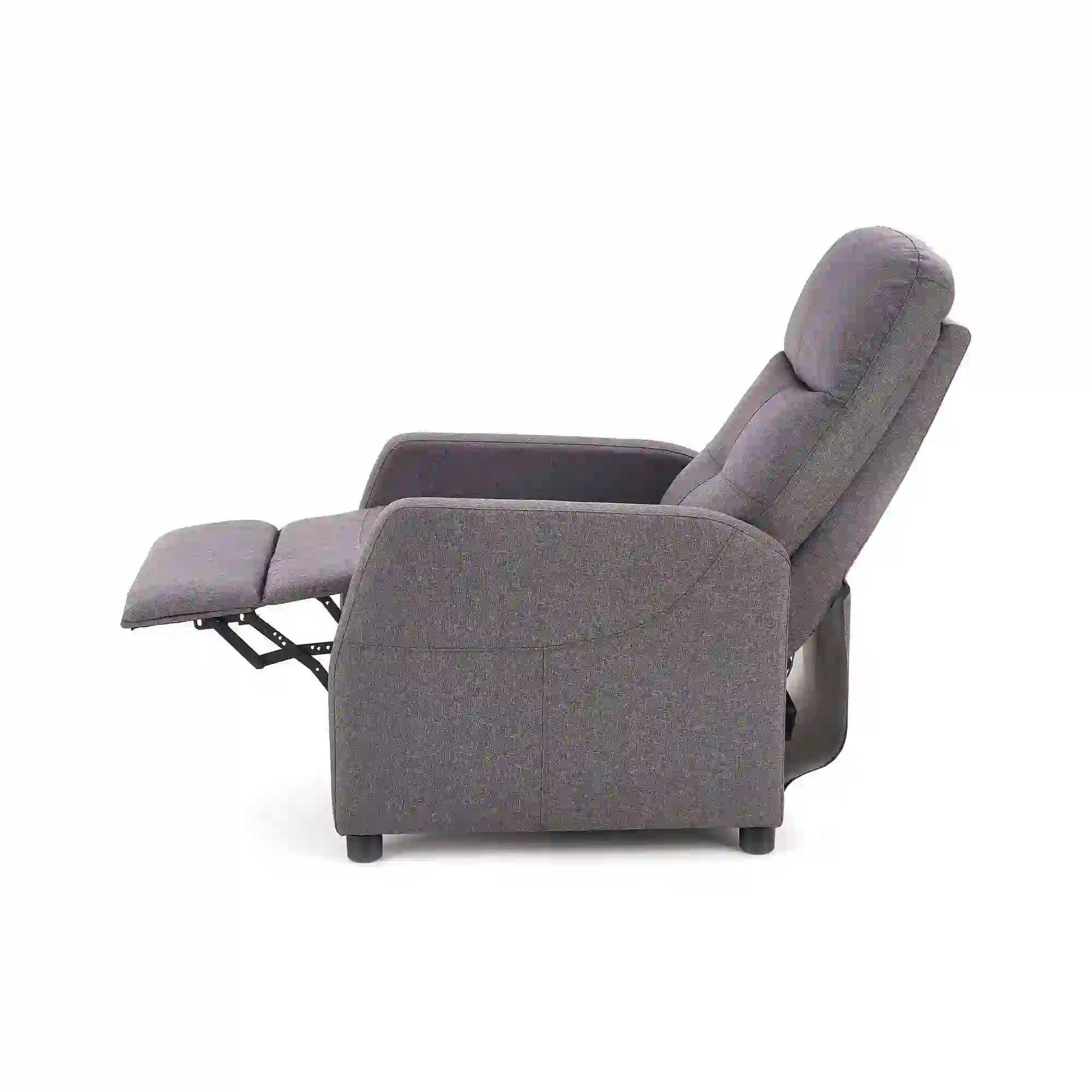 Fotoliu recliner HOUSTON OCN-37673, gri/negru