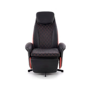 Fotoliu recliner HOUSTON OCN-37678, negru/rosu