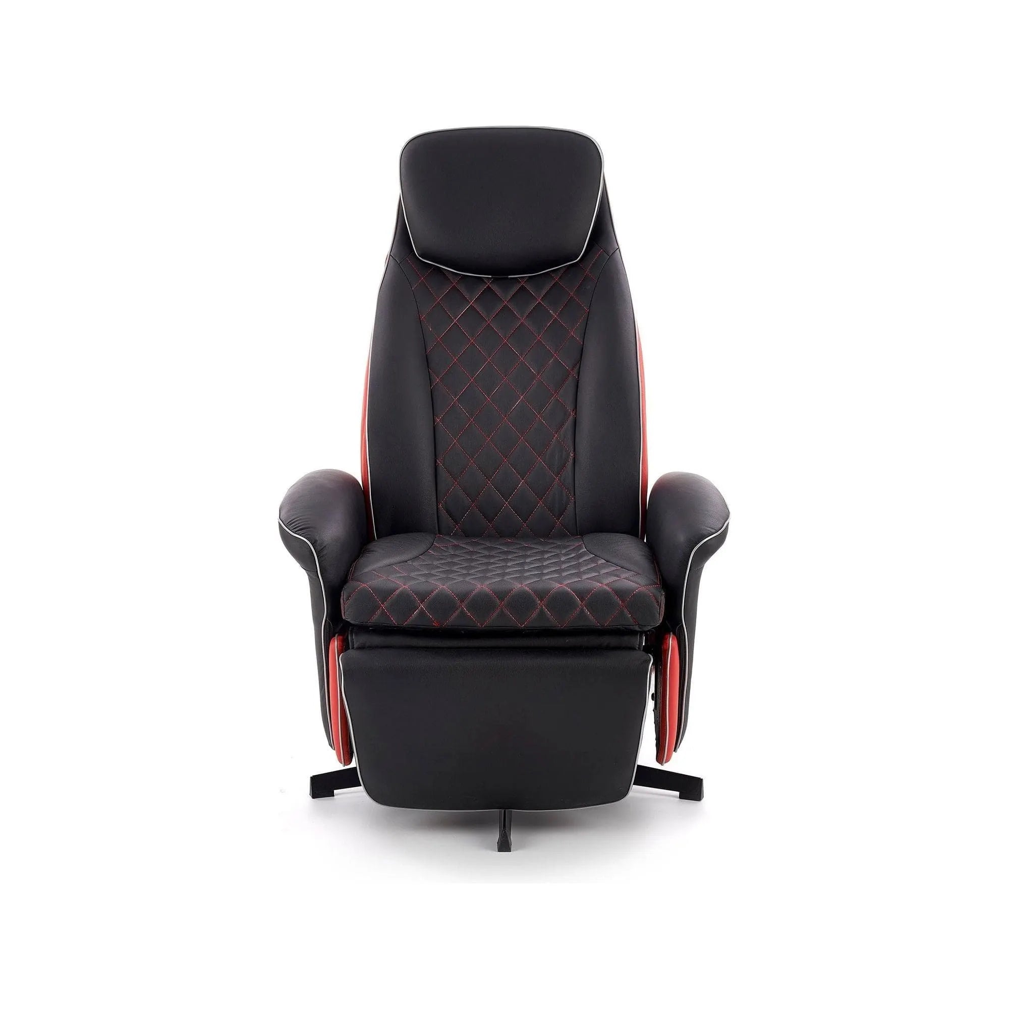 Fotoliu recliner HOUSTON OCN-37678, negru/rosu