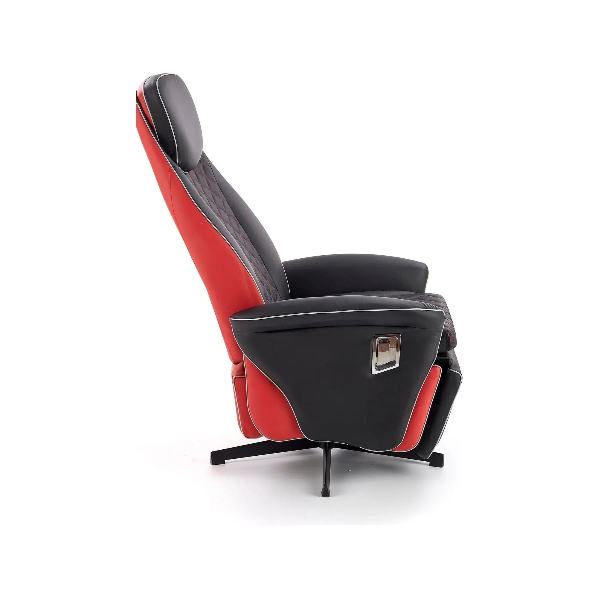 Fotoliu recliner HOUSTON OCN-37678, negru/rosu