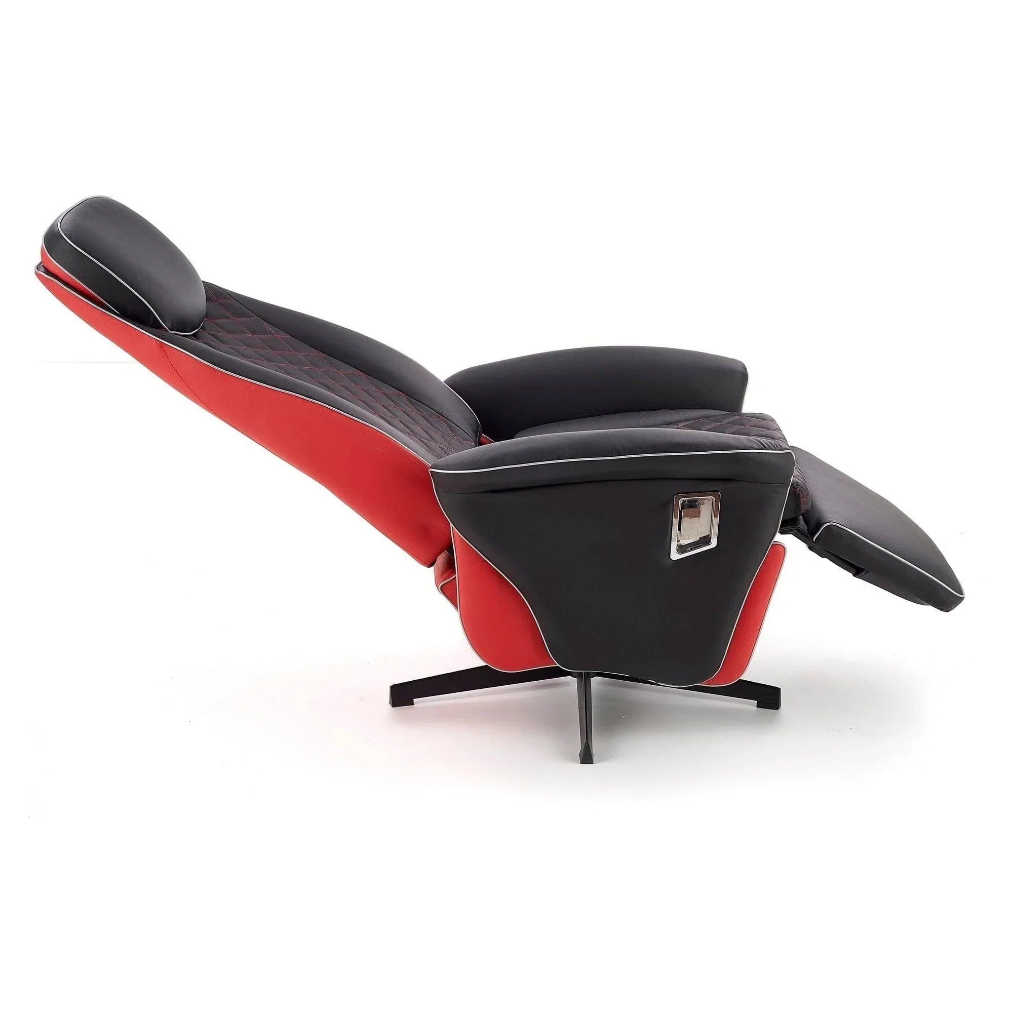 Fotoliu recliner HOUSTON OCN-37678, negru/rosu