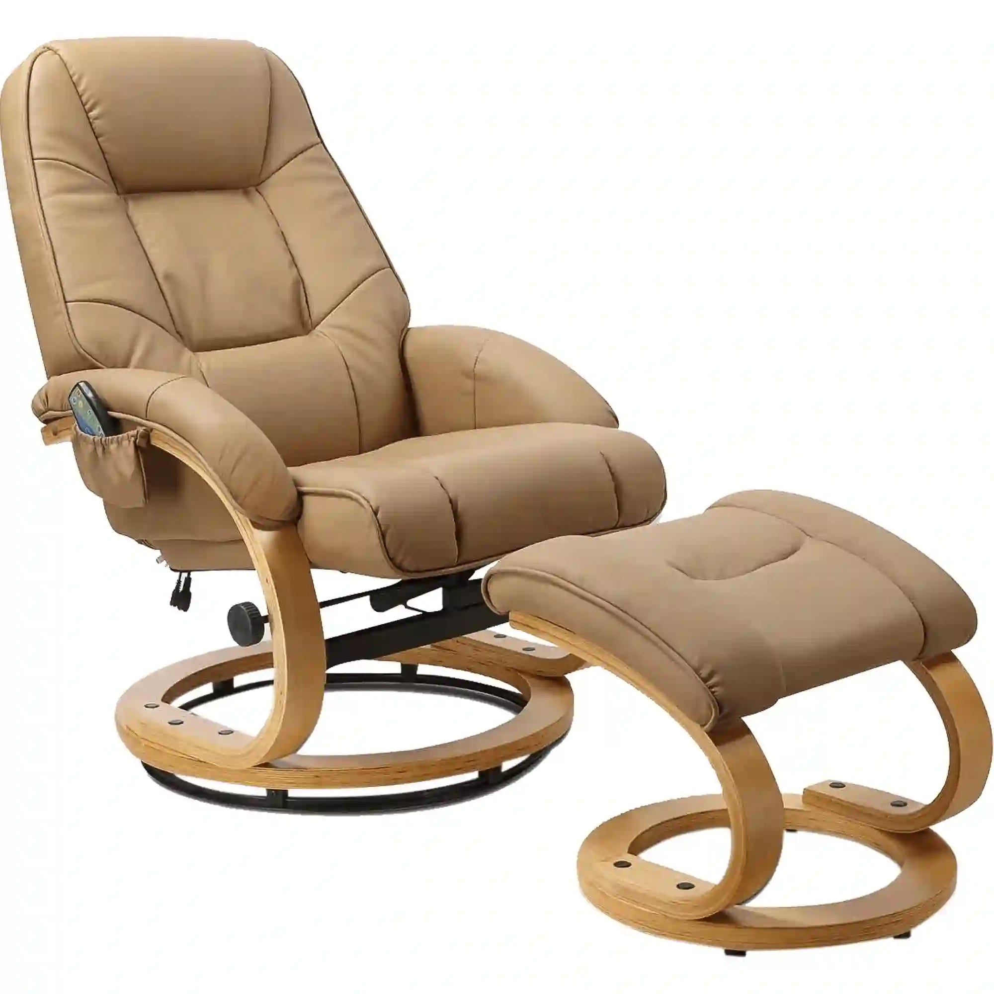 Fotoliu recliner HOUSTON OCN-37681, bej/stejar