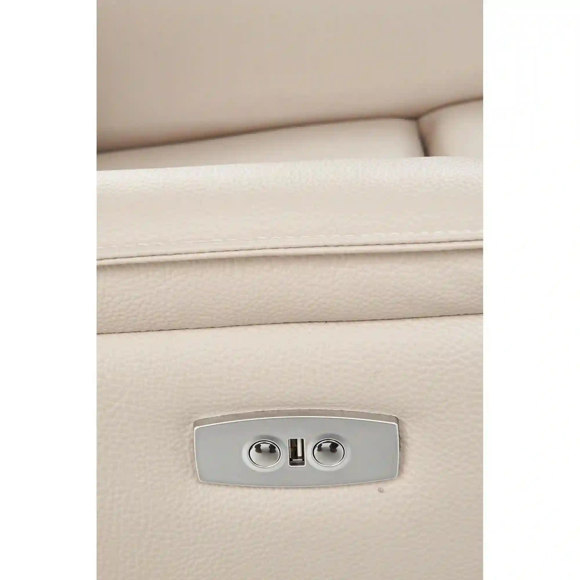 Fotoliu reglabil HOUSTON OCN-37799, crem/negru