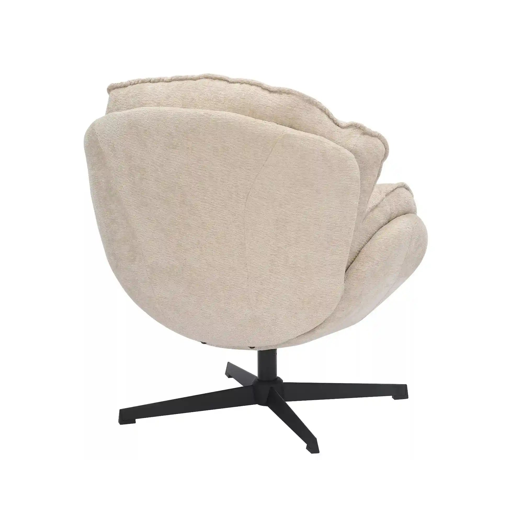 Fotoliu rotativ DETROIT OCN-39645, bej/negru