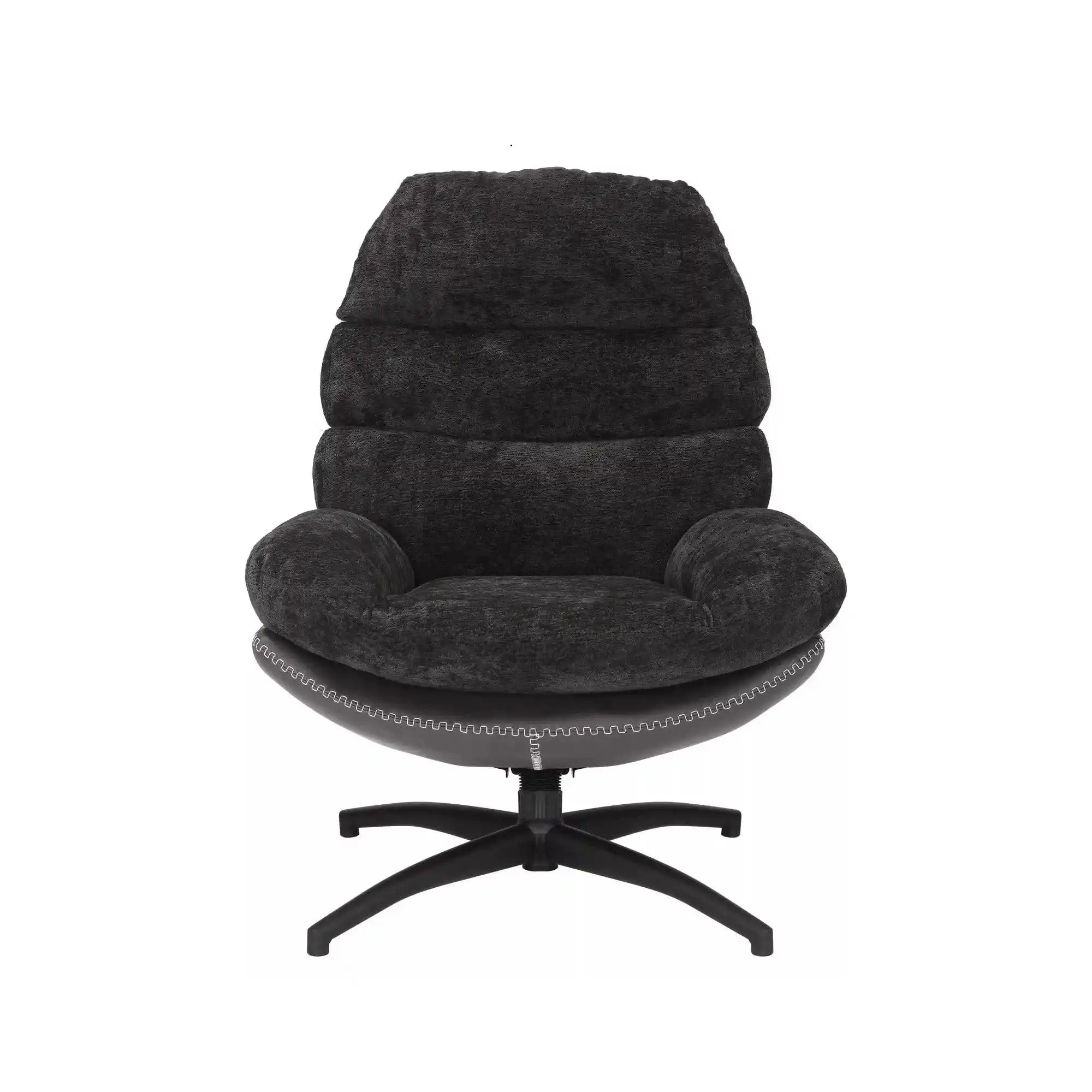 Fotoliu rotativ DETROIT OCN-39653, negru