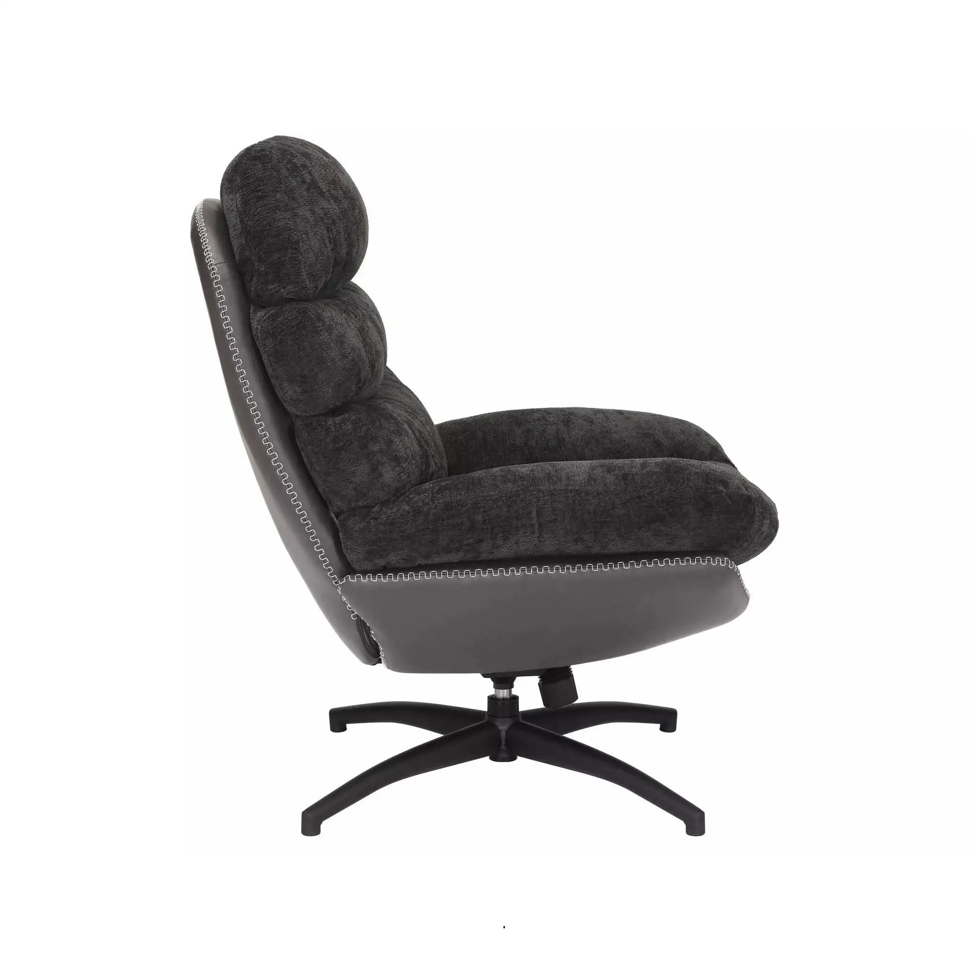 Fotoliu rotativ DETROIT OCN-39653, negru