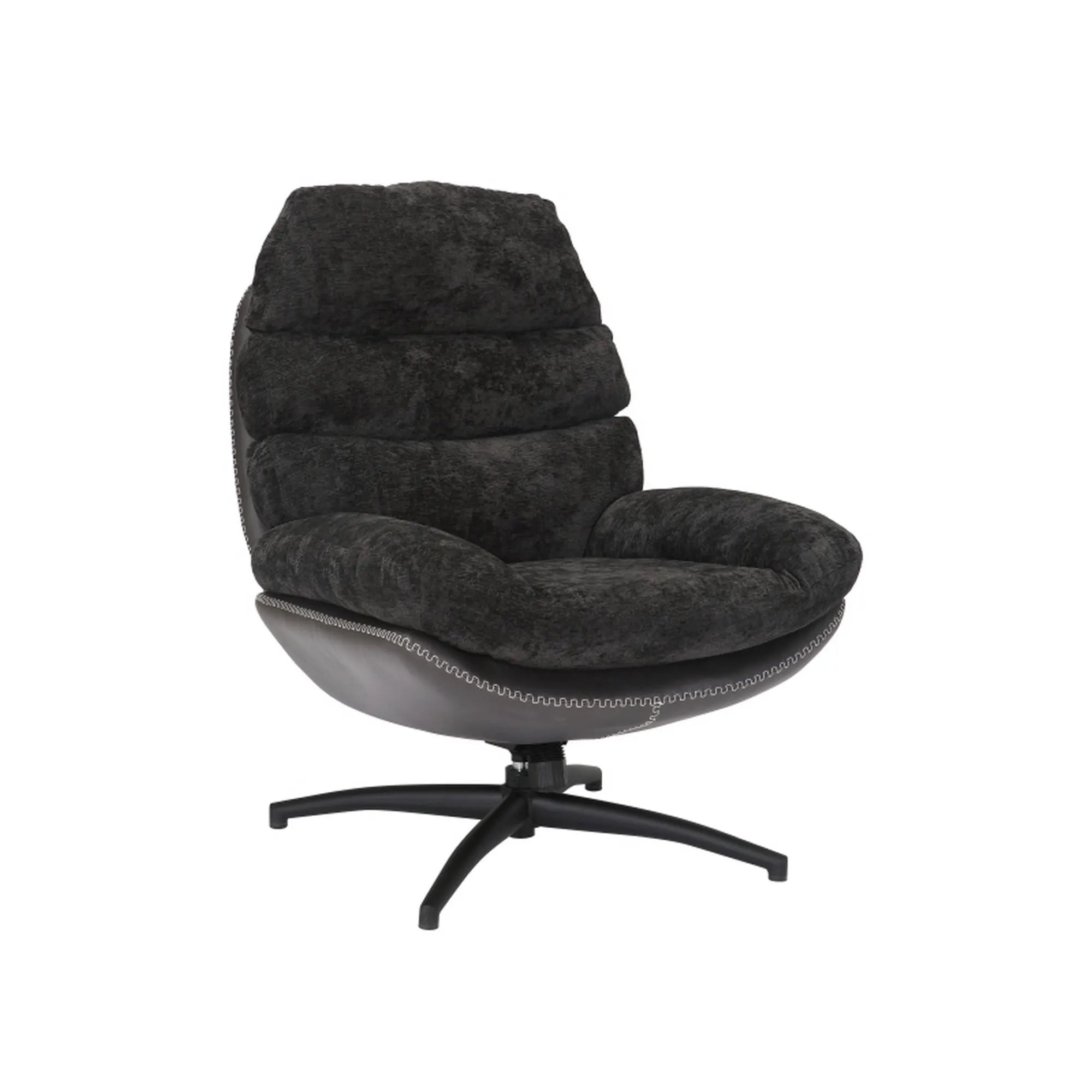 Fotoliu rotativ DETROIT OCN-39653, negru