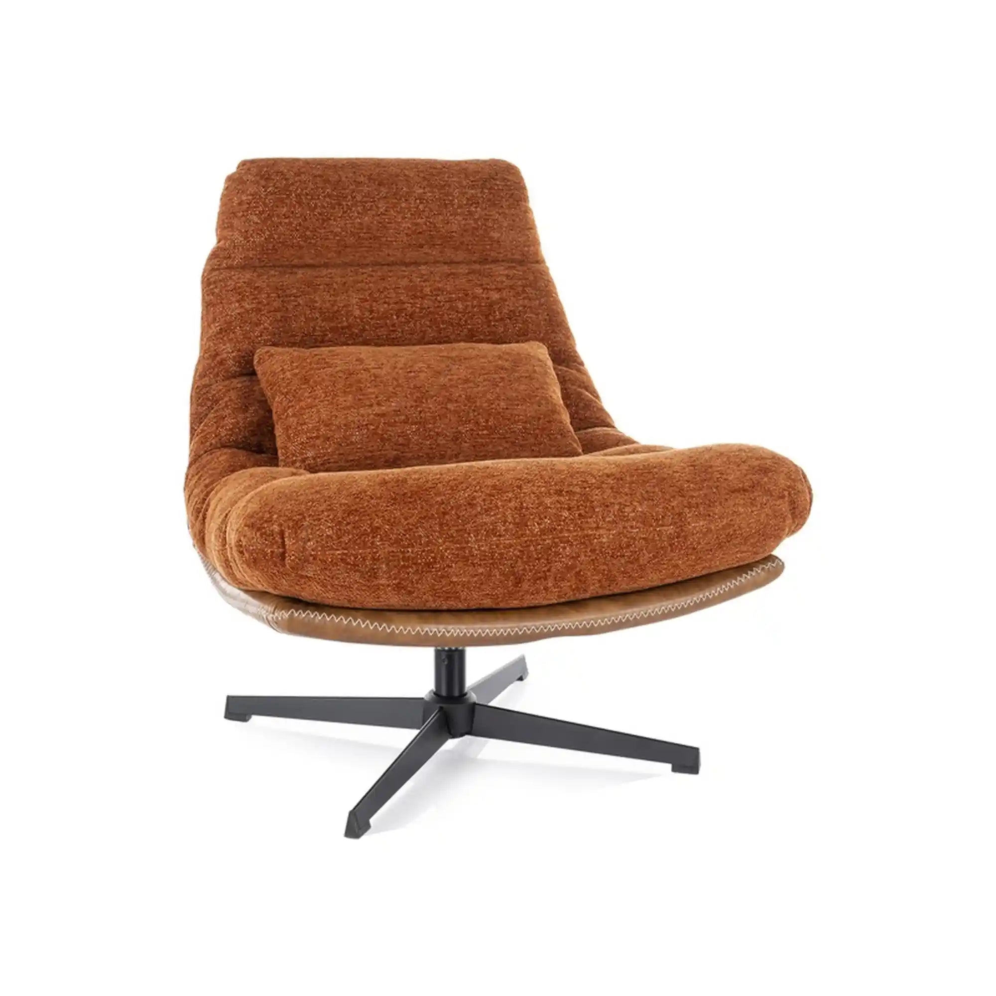 Fotoliu rotativ DETROIT OCN-39657, caramiziu