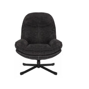 Fotoliu rotativ DETROIT OCN-39769, negru
