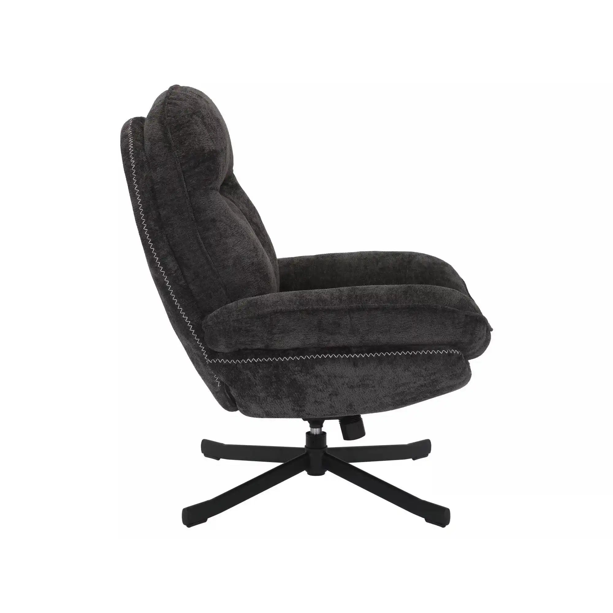 Fotoliu rotativ DETROIT OCN-39769, negru