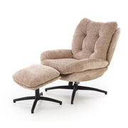 Fotoliu rotativ HOUSTON OCN-37581, bej/negru