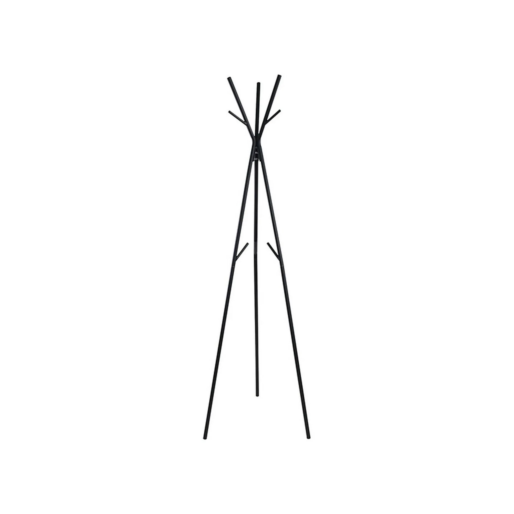 Cuier pom TRIO, negru, metal/plastic, 50x171 cm