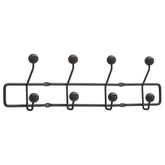 Cuier perete UDO, negru, metal, 52x5x15 cm