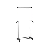 Stander haine MIKE, negru, metal/plastic, 80x40x179 cm