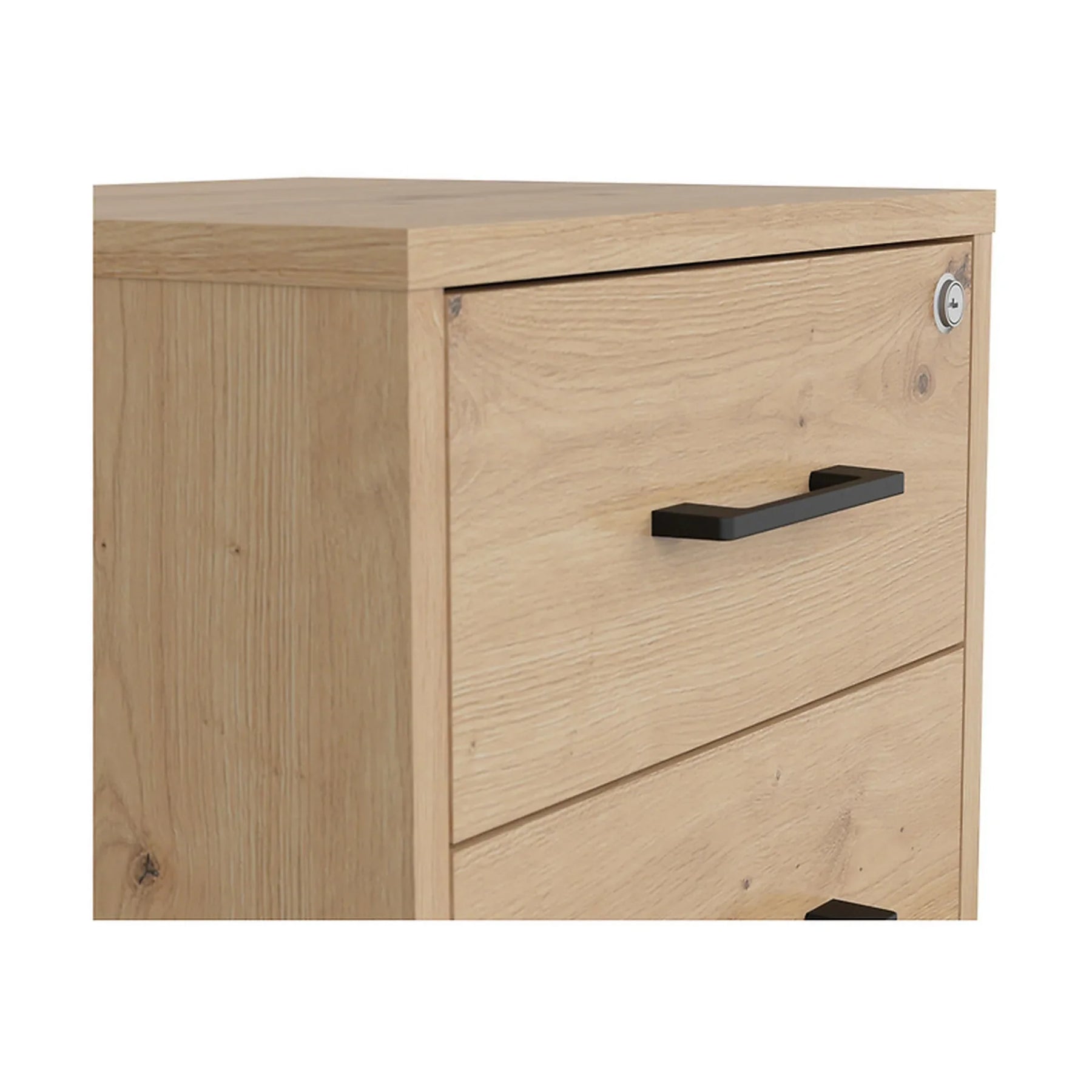 Comoda SPACE OFFICE, stejar artisan, PAL laminat, 42x37x63 cm