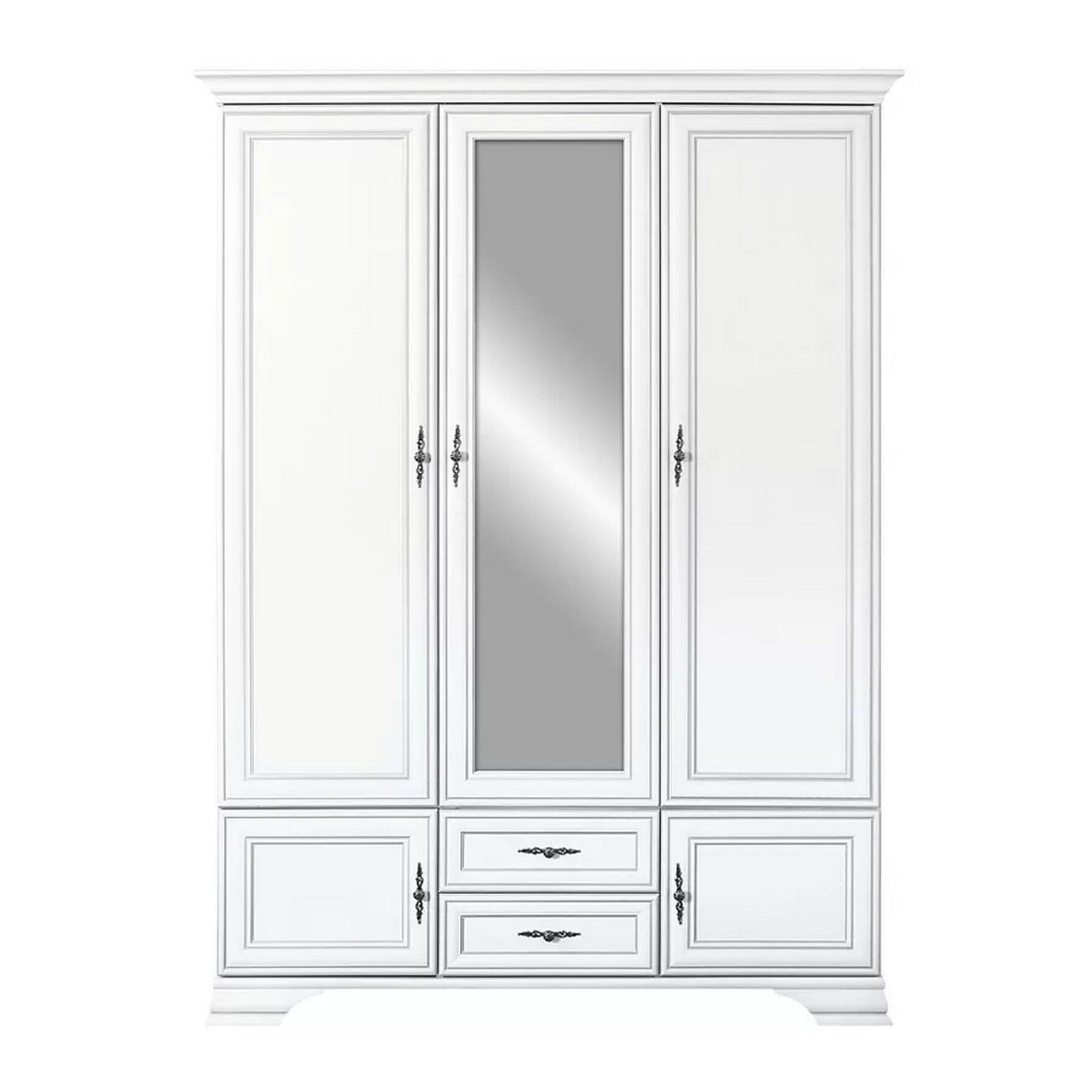 Set dormitor IDENTO B 2, format din pat 160x200, 2 noptiere si dulap