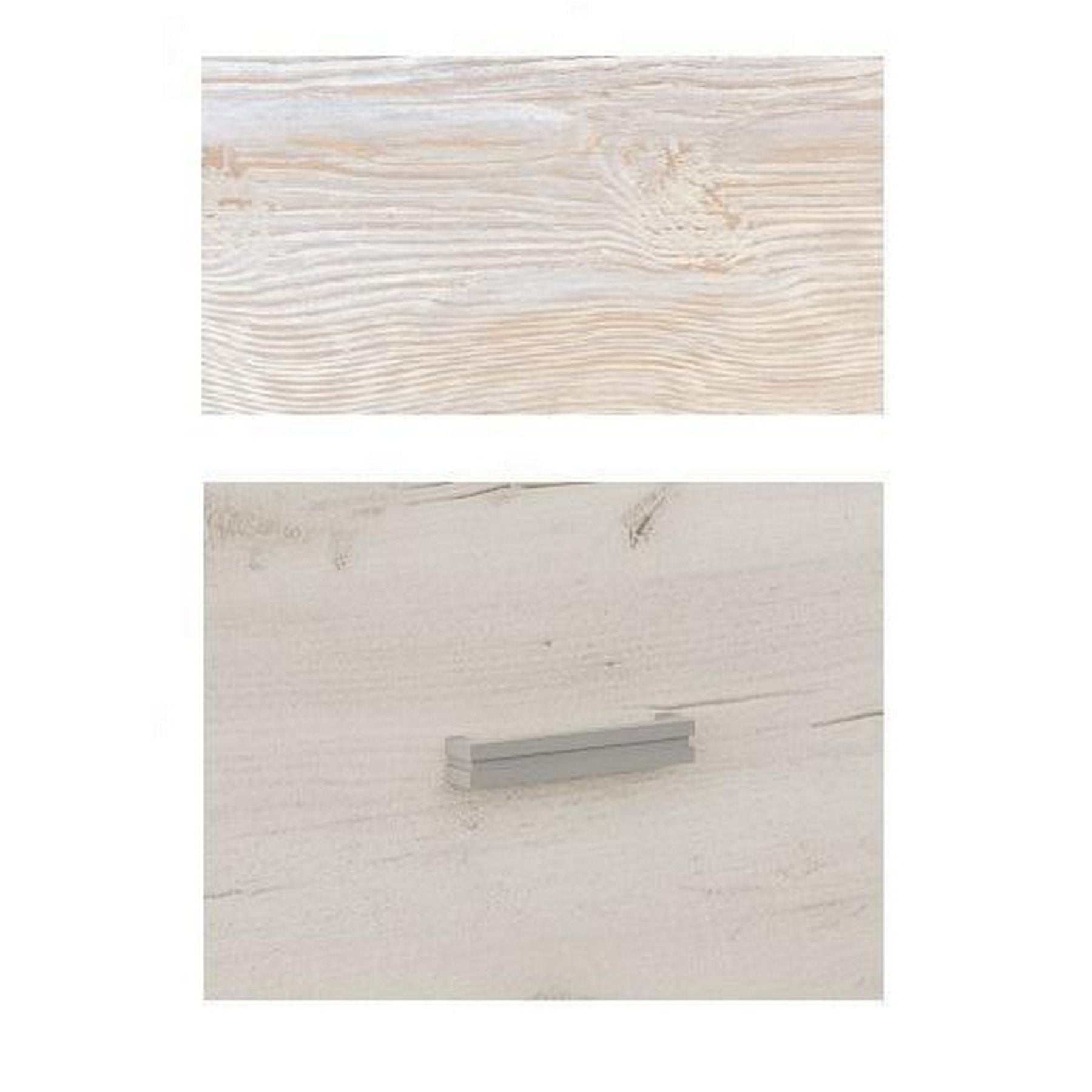 Vitrina INDIANAPOLIS I8, stejar craft alb, PAL laminat, 137x42x122 cm