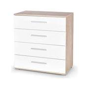 Comoda HOUSTON OCN-37982, alb/stejar sonoma