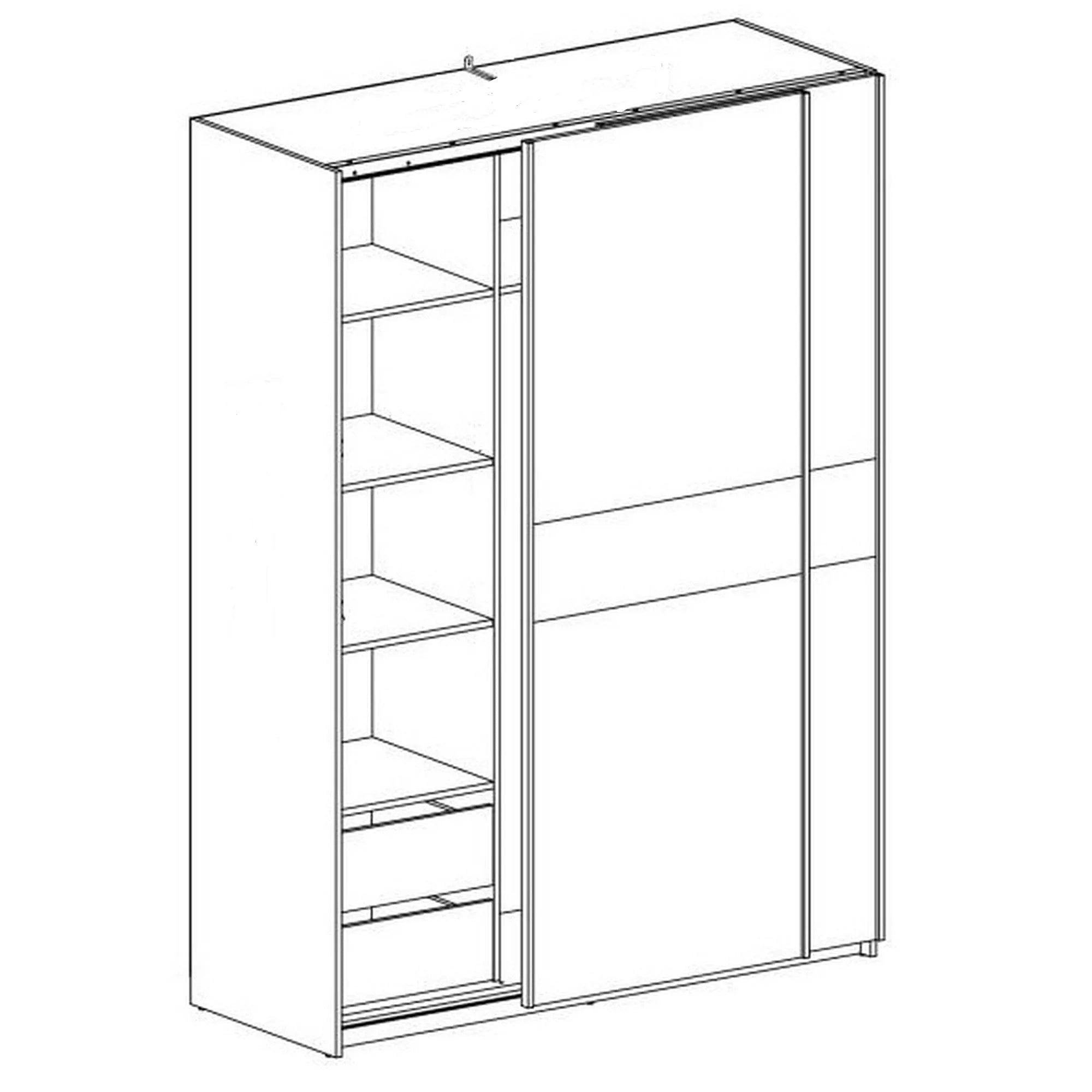 Dulap HOUSTON OCN-37897, alb/stejar sonoma