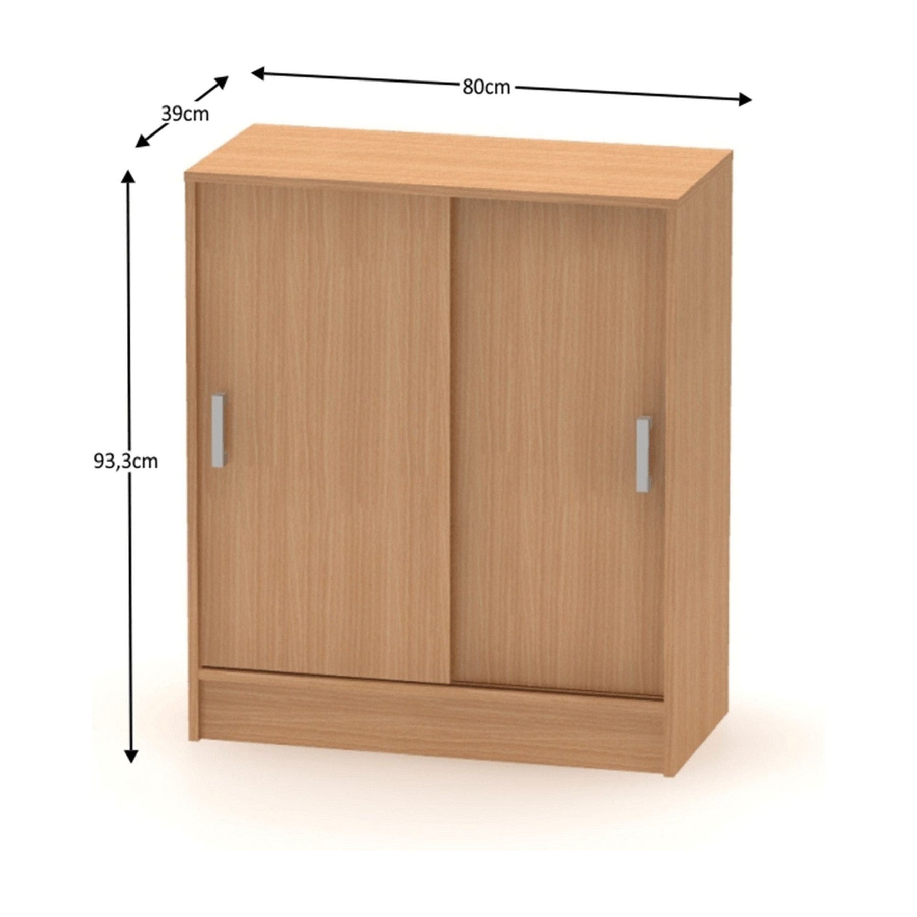 Comoda cu usi glisante BETTY NEW 4 BE04-009-00, fag, 80x39x93.3 cm