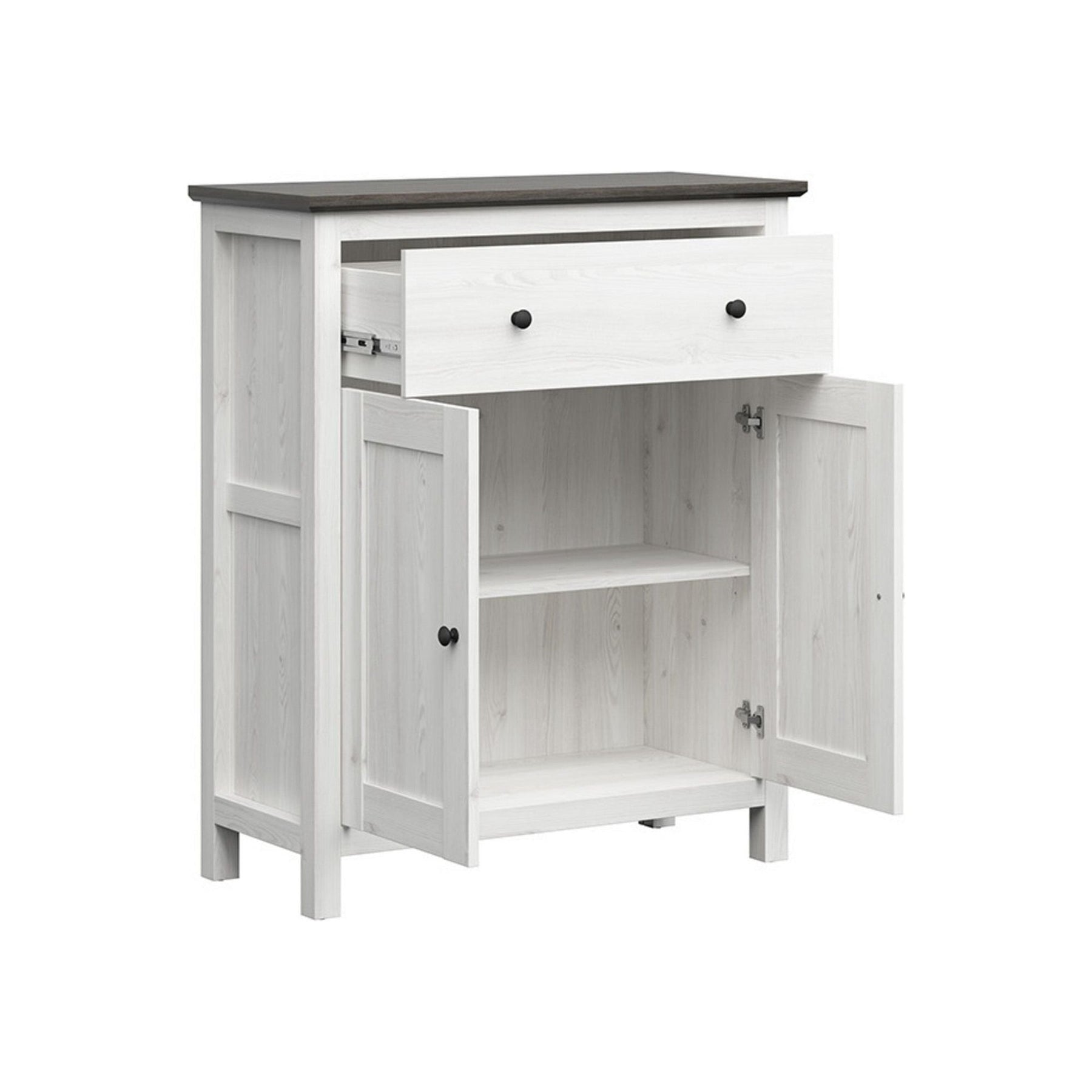 Comoda HESEN, zada sibiu deschis/pin larico, PAL, 101x44x121 cm
