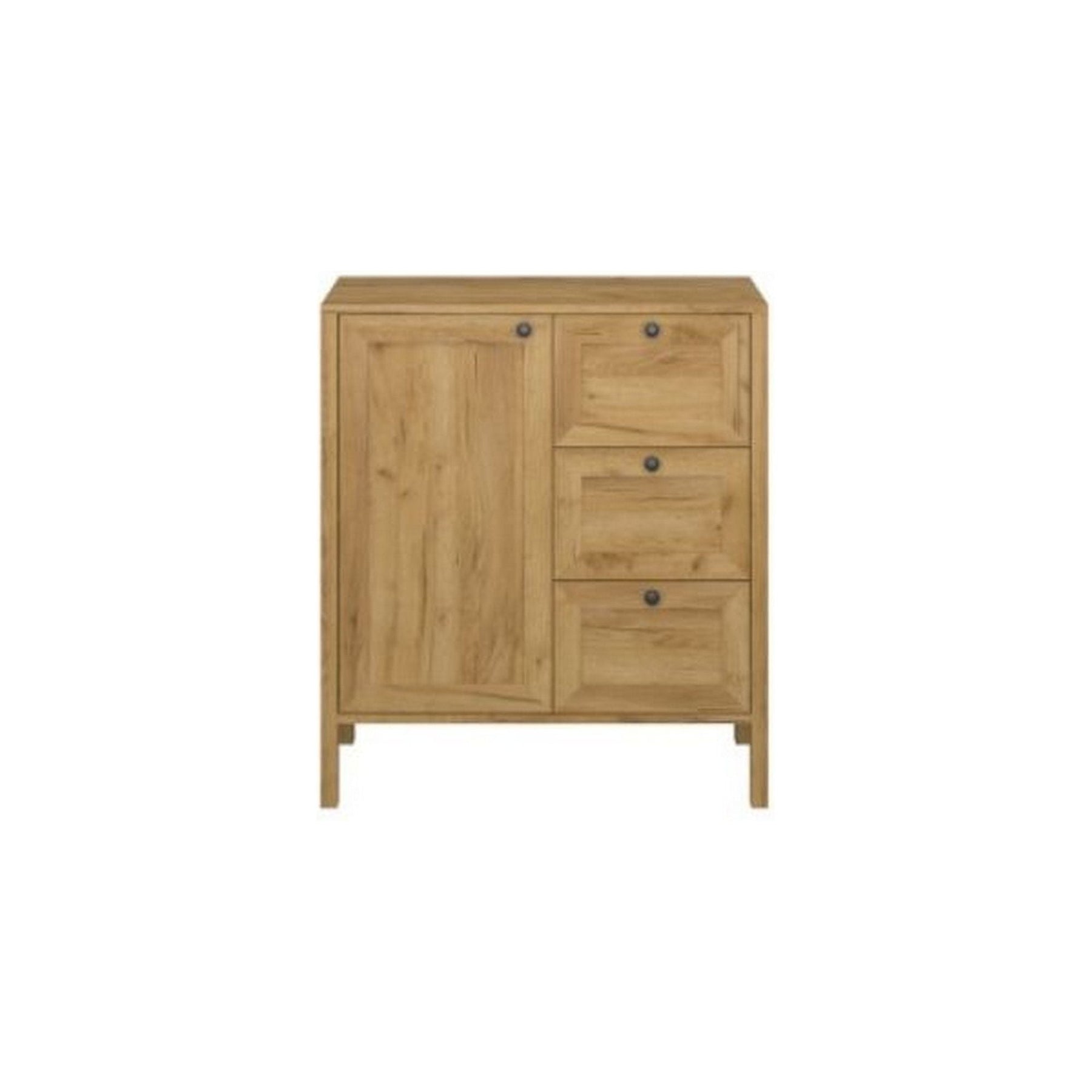 Comoda KLARK, stejar auriu, PAL/MDF, 81x42x87 cm
