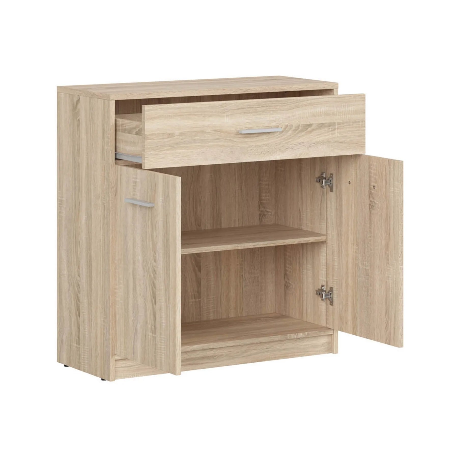 Comoda NEPO PLUS, stejar sonoma, PAL laminat, 80x34x84 cm