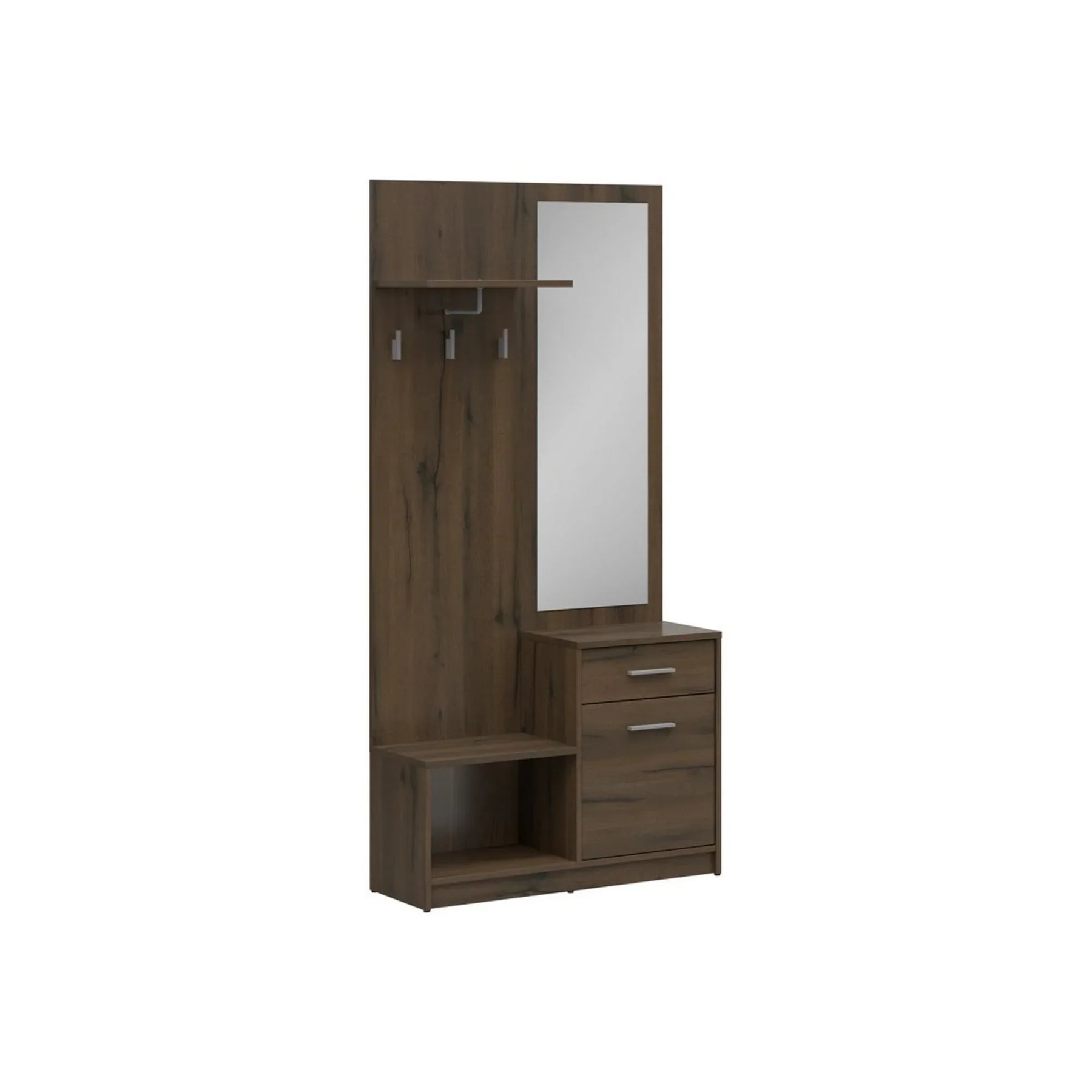 Mobilier hol NEPO PLUS, stejar nobil, PAL laminat, 90x31x186 cm
