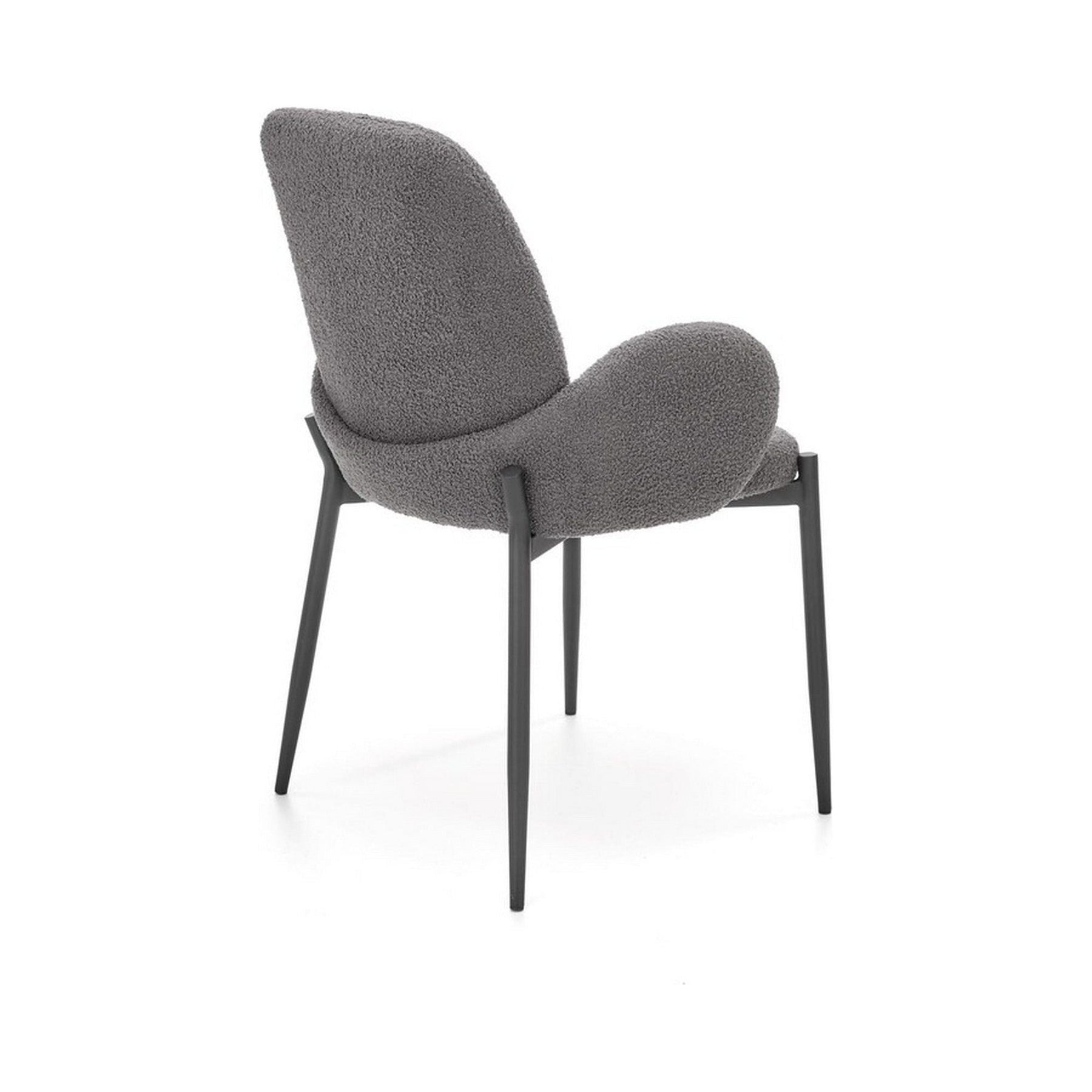 Scaun K477, gri/negru, stofa/metal, 58x58x89 cm