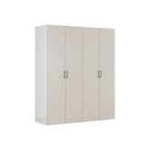 Dressing FLEX, casmir/alb, PAL, cu 4 usi, 200x66x240 cm