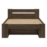 Cadru pat NEPO PLUS 140x200, stejar nobil, PAL laminat, cu spatiu depozitare