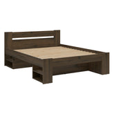 Cadru pat NEPO PLUS 160x200, stejar nobil, PAL laminat, cu spatiu depozitare