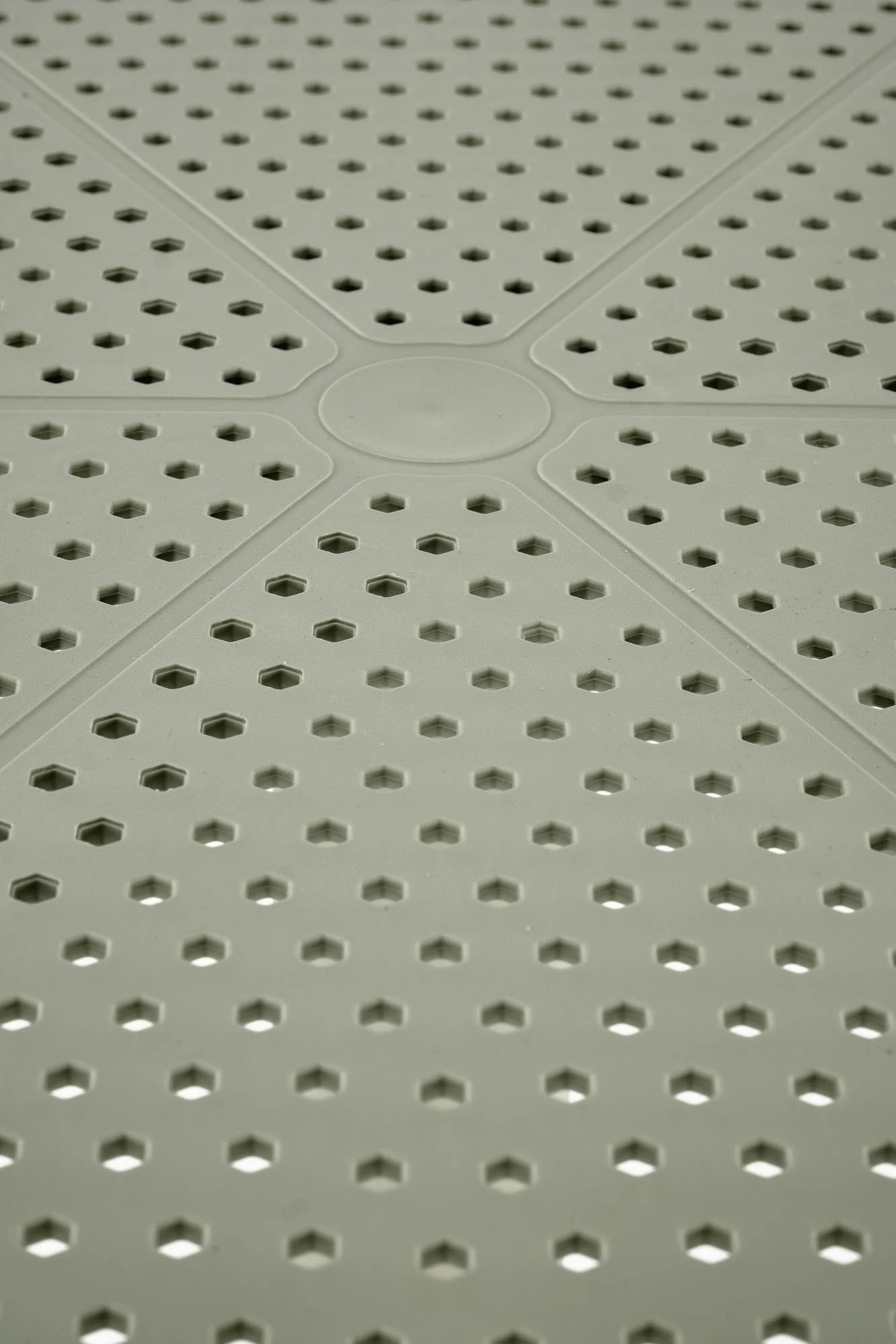 Masa CALVO, verde menta, polipropilena, 60x60x72 cm