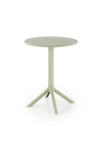 Masa CALVO, verde menta, polipropilena, 60x60x72 cm