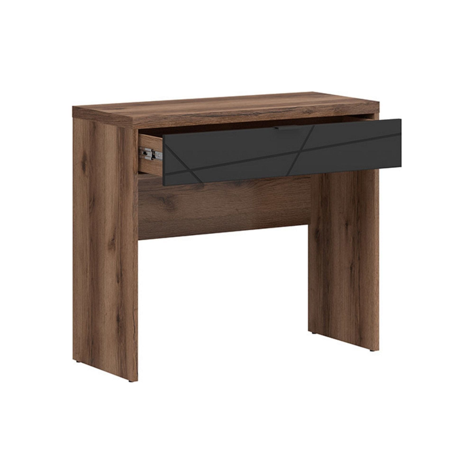 Masa de toaleta BERGEN OCN-29097, nuc/negru mat