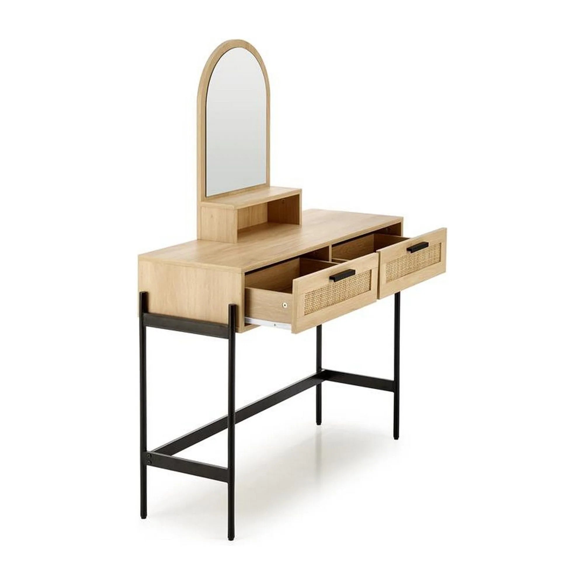 Masa de toaleta HOUSTON OCN-37267, stejar natural/negru