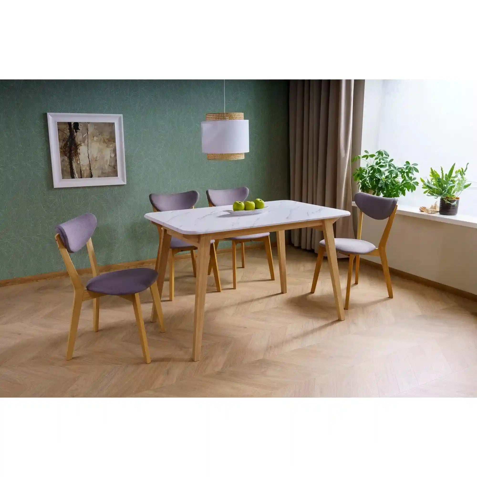 Masa DETROIT OCN-39307, alb/stejar