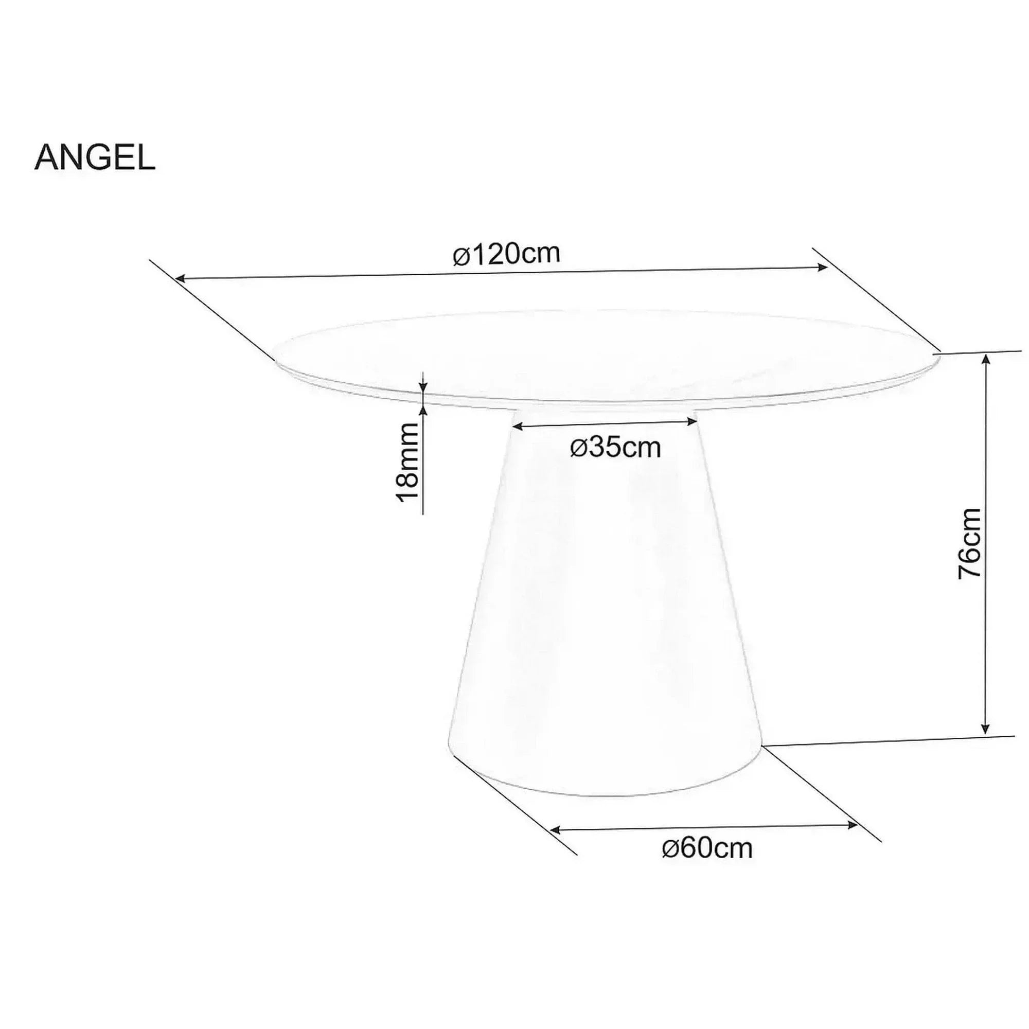 Masa DETROIT OCN-39309, alb/stejar