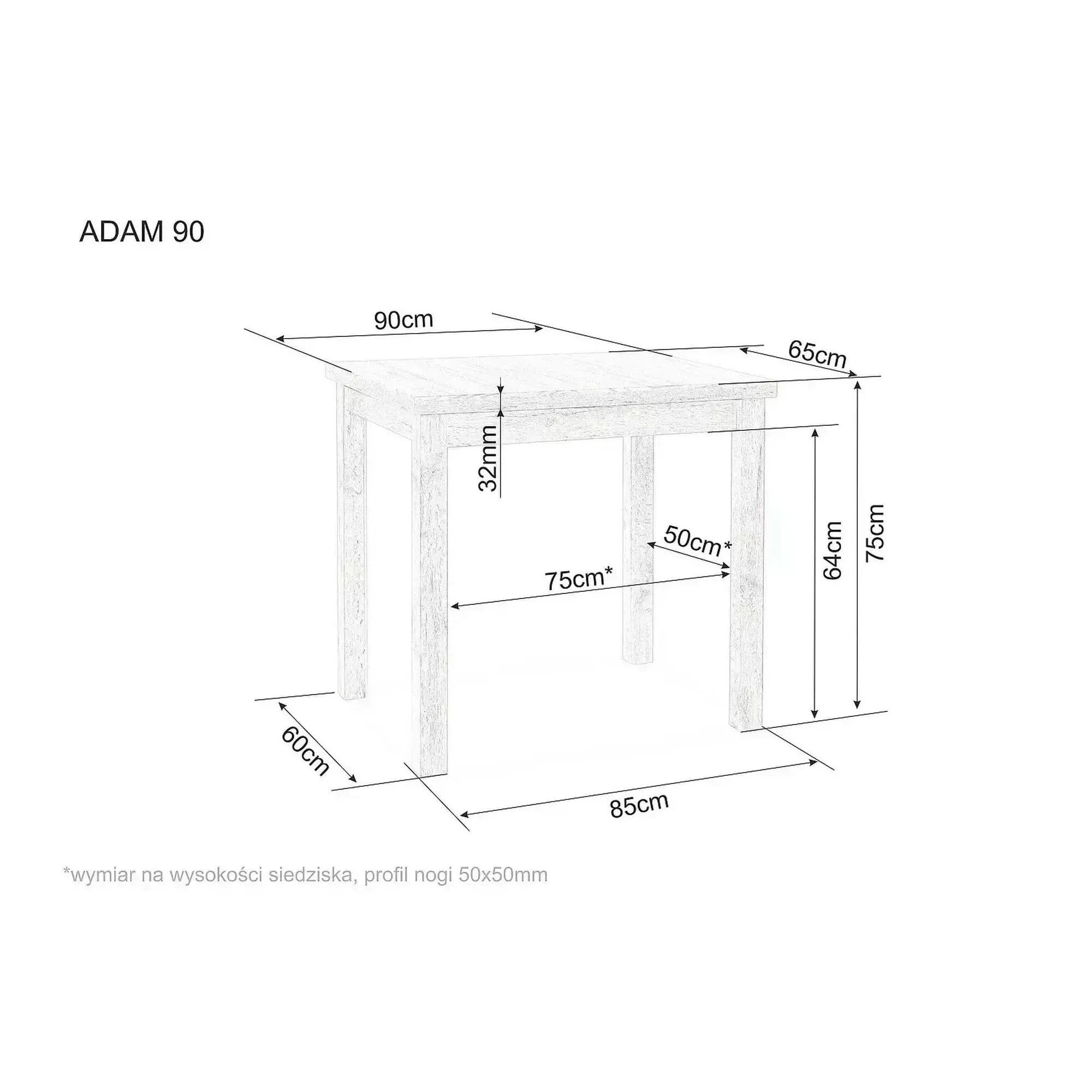Masa DETROIT OCN-39333, casmir/stejar