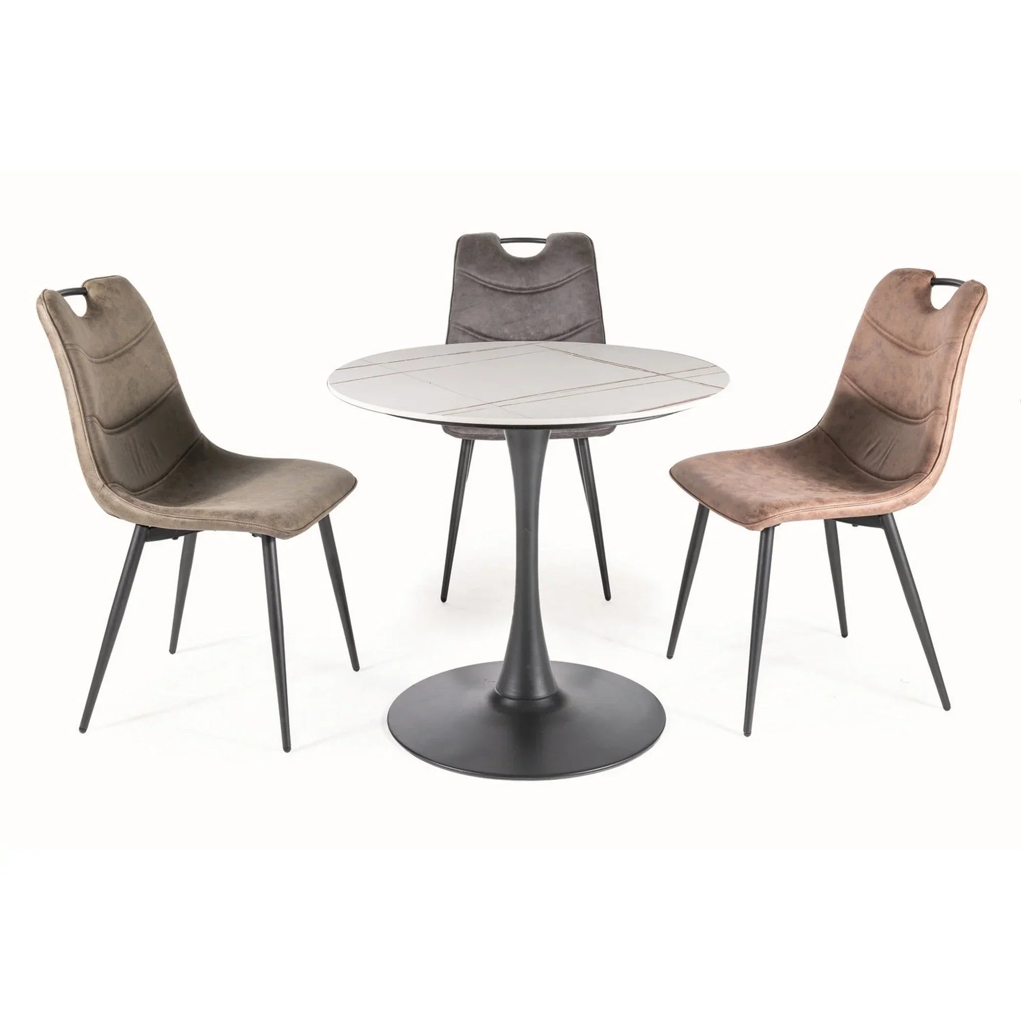 Masa DETROIT OCN-39383, alb/negru