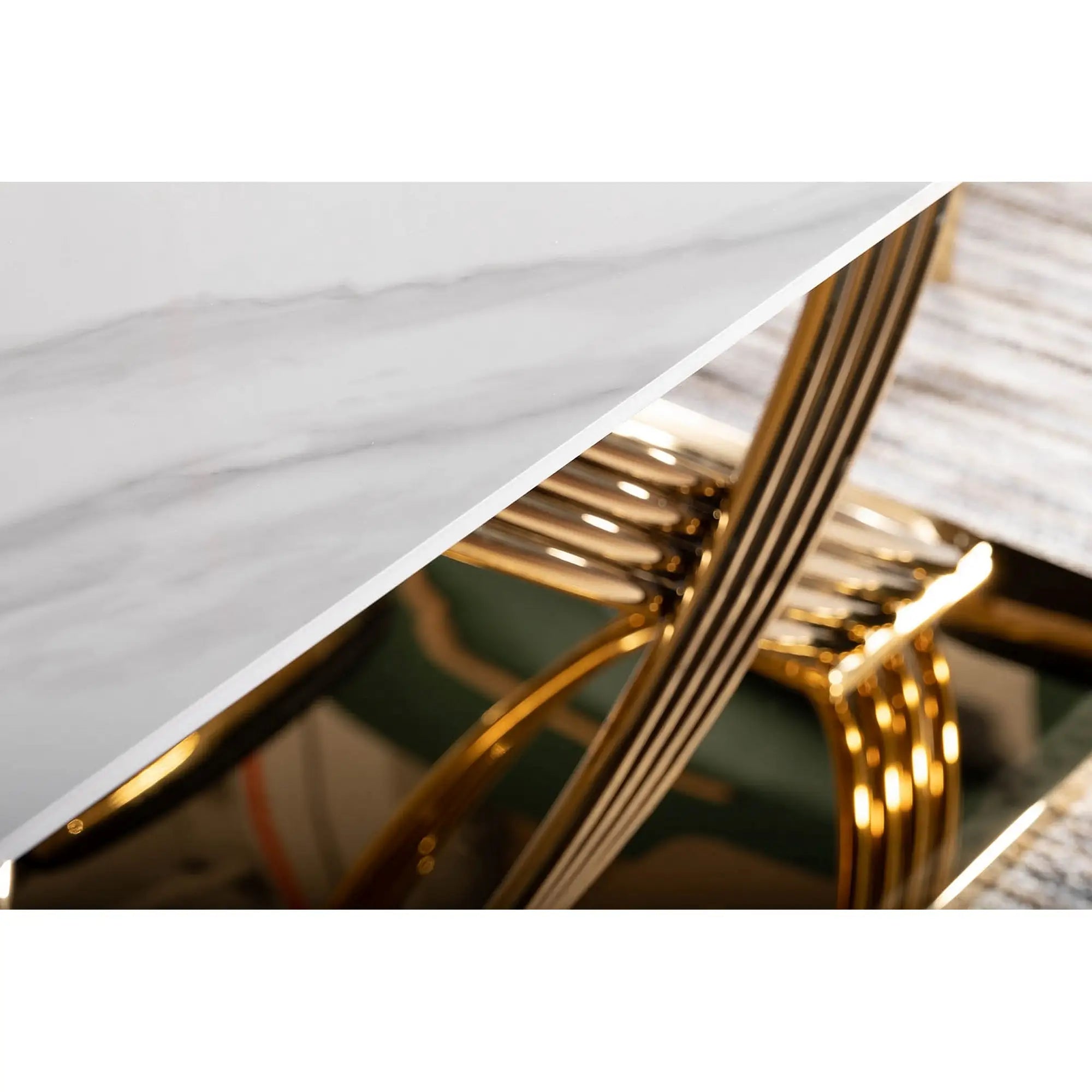 Masa DETROIT OCN-39389, alb/auriu